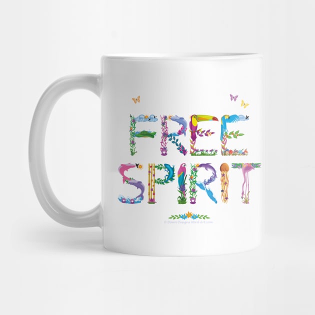 FREE SPIRIT - tropical word art by DawnDesignsWordArt